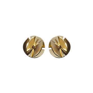 product Fan Sphere stud earrings XS gold