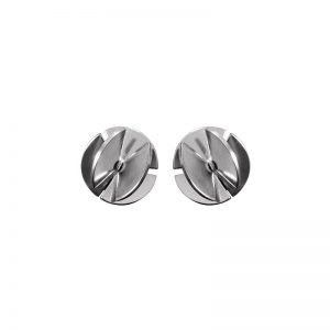 product Fan Sphere stud earrings XS silver