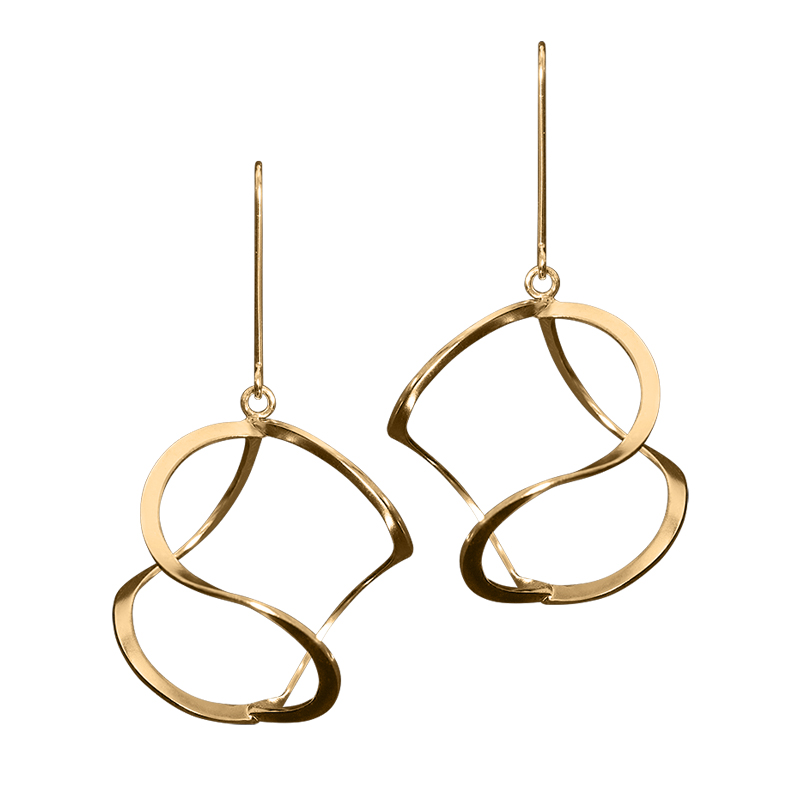 product 3DNA earrings XL gold