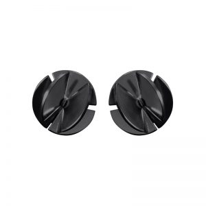 product Fan Sphere stud earrings S oxidized silver
