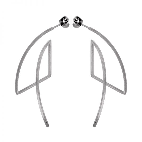 product Fold earrings silver