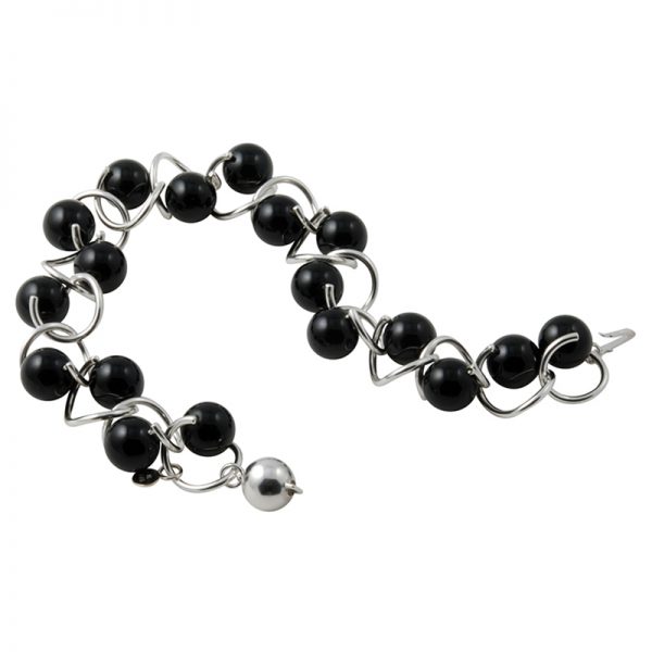 product Twist bracelet silver onyx