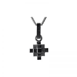 product Andes Cross necklace oxidized silver