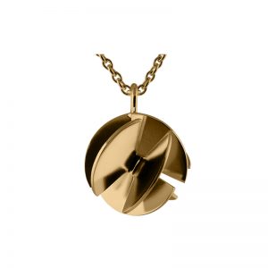 product Fan Sphere necklace M gold