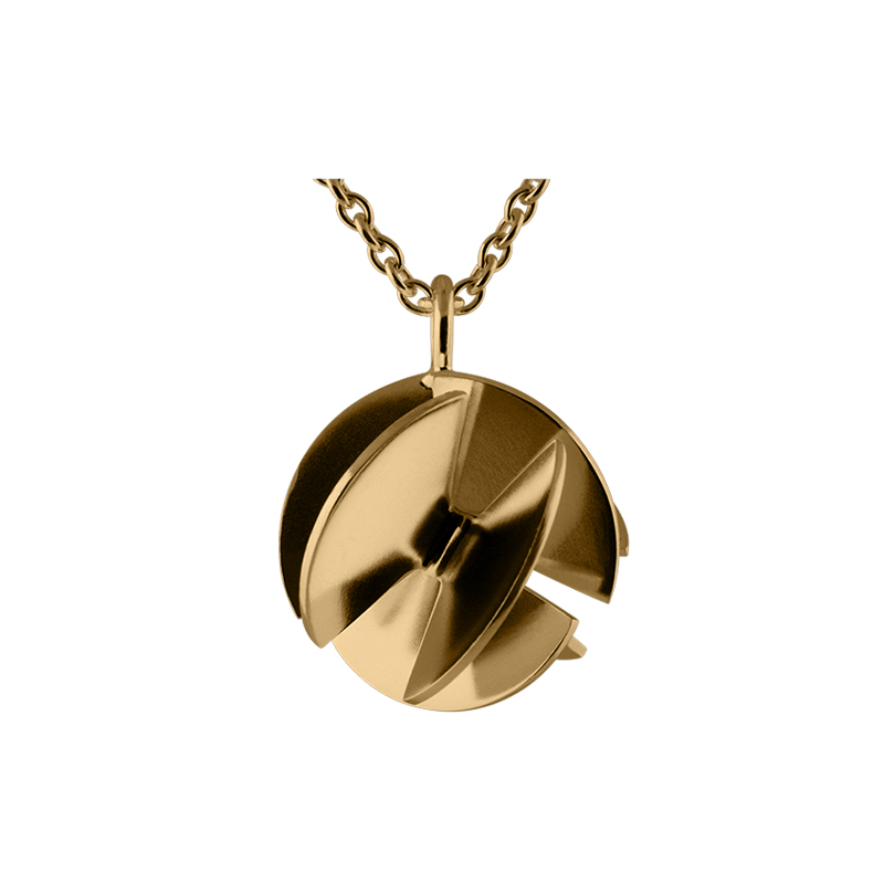 product Fan Sphere pendant necklaces M gold
