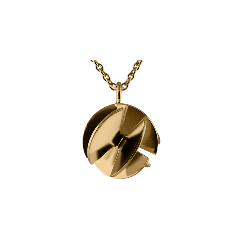 product Fan Sphere pendant necklaces S gold