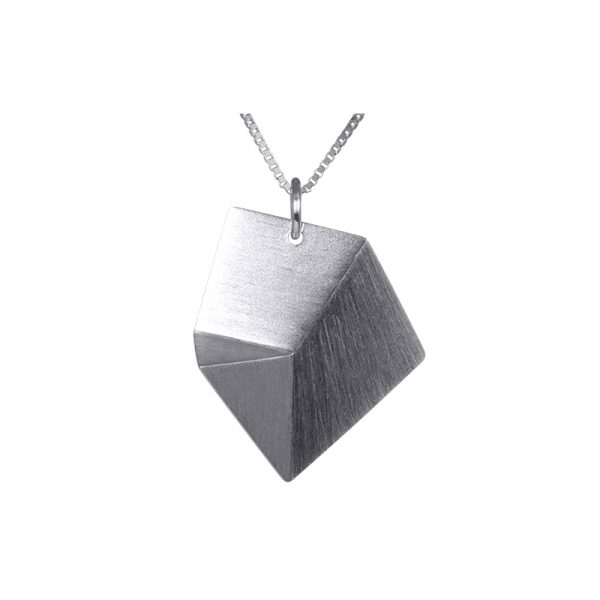 product Flake necklace M silver