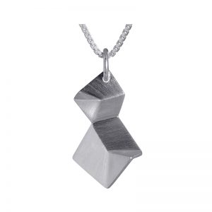 product Flake necklace double XS silver