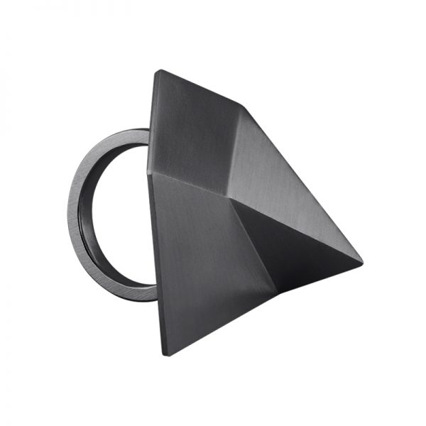 product Flake ring oxidized silver