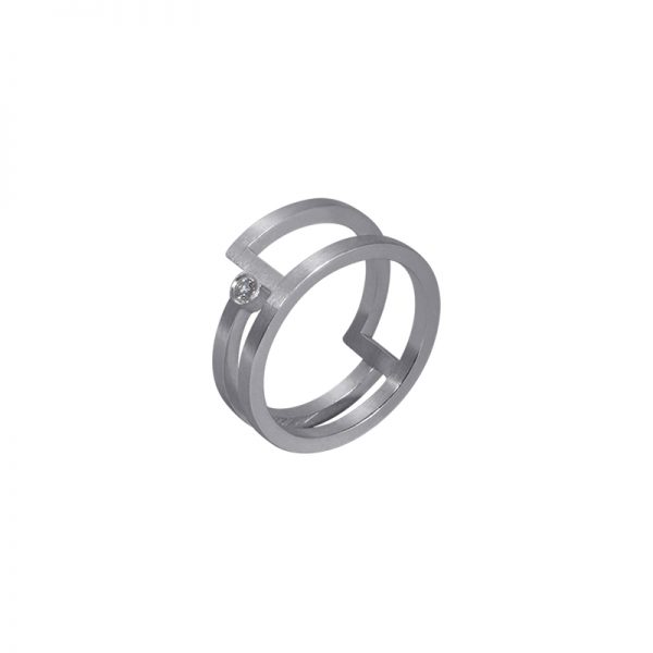 product Fold ring silver