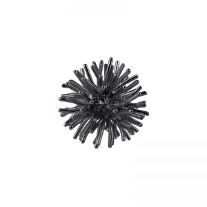 product Pompon brooch oxidized silver