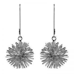 product Pompon earrings silver