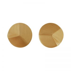 product Flake Round stud earrings M gold