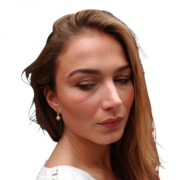 product Andes Cross earrings gold