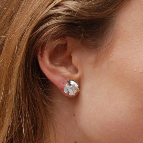 product Fan Sphere stud earrings S silver