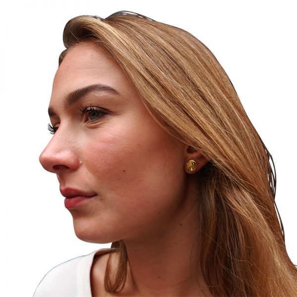 product Fan Sphere stud earrings XS gold