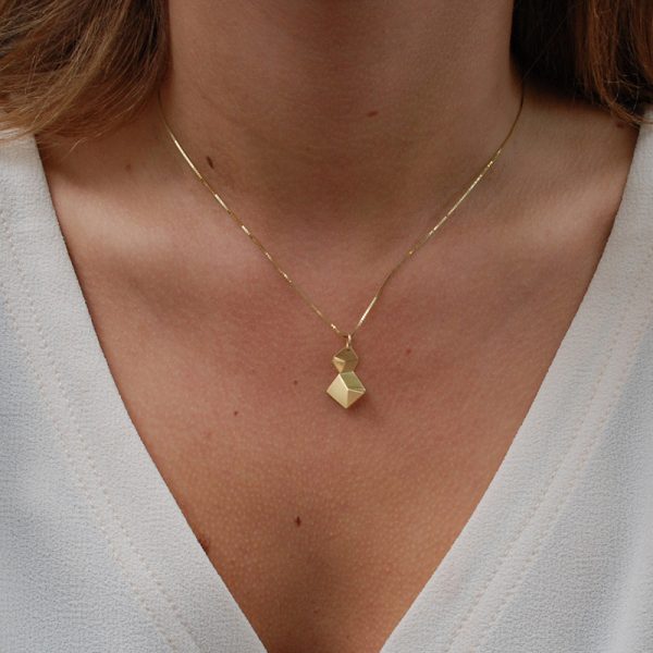 product Flake necklace double S gold
