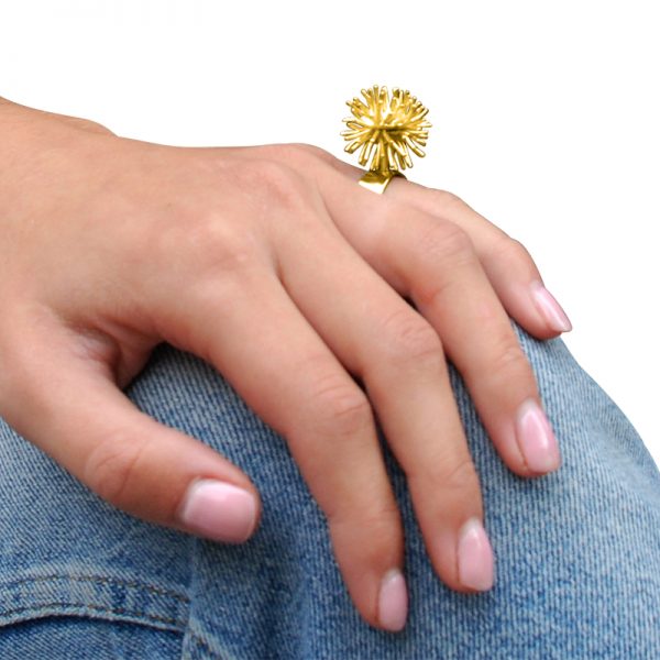 product Pompon ring gold