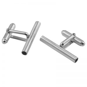 product tube cufflinks 1 silver