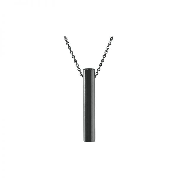 product tube necklace 2 oxidized silver