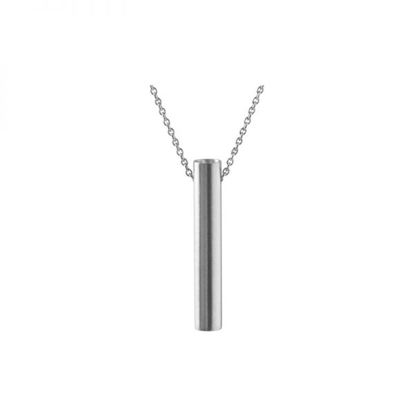 product tube necklace 2 silver